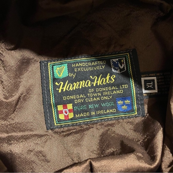 Hanna Hats NWT Donegal Ireland Wool Patchwork Newsboy Size XL - Picture 7 of 10